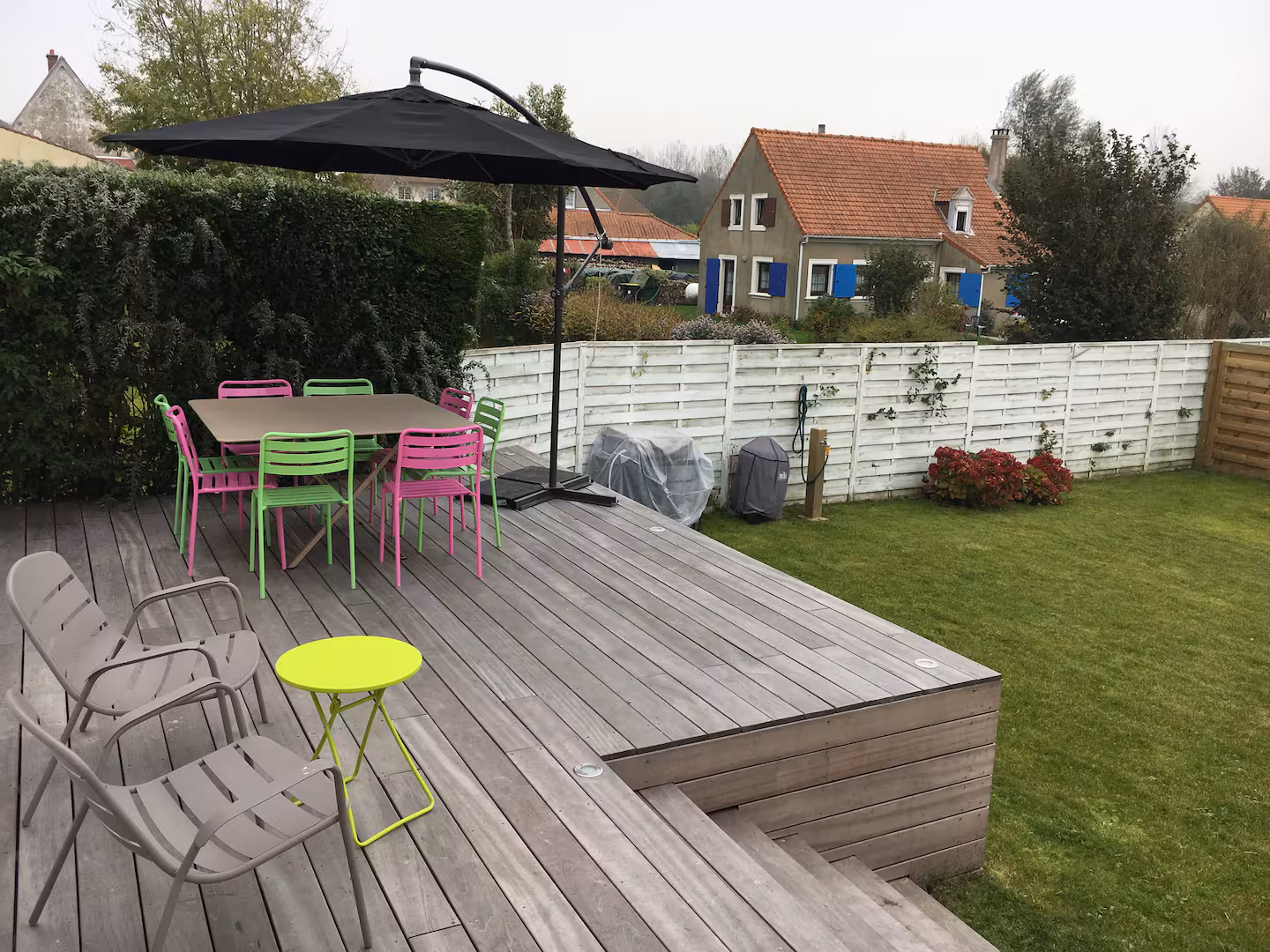 Terrasse bois plein sud
